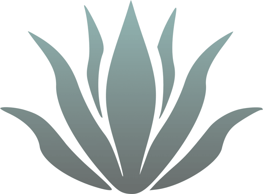 A graphic of a green plant with a black background.